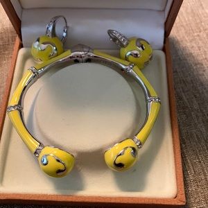 Lauren G Adams ceramic bracelet and earring set